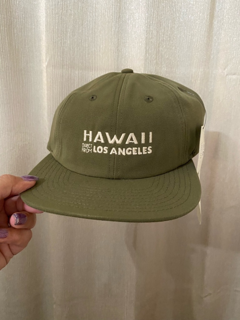 Outerknown Hawaii Los Angeles Hat NWT Olive Adjustable Cap OS